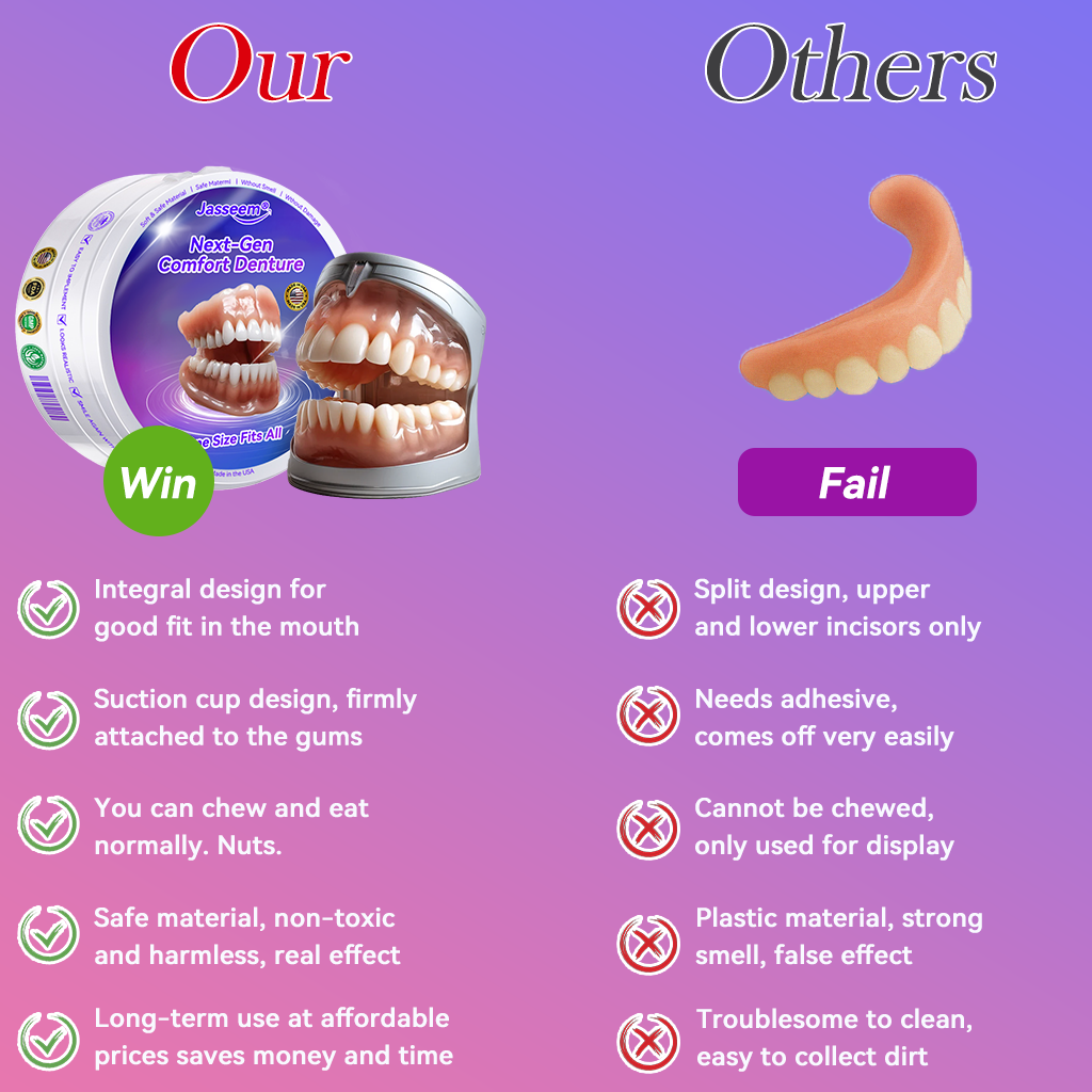 𝐉𝐚𝐬𝐬𝐞𝐞𝐦® Latest Premium Comfort Dentures🎉 (High-End Dentures, Easy to Wear - Limited Time 70% Discount)🔥