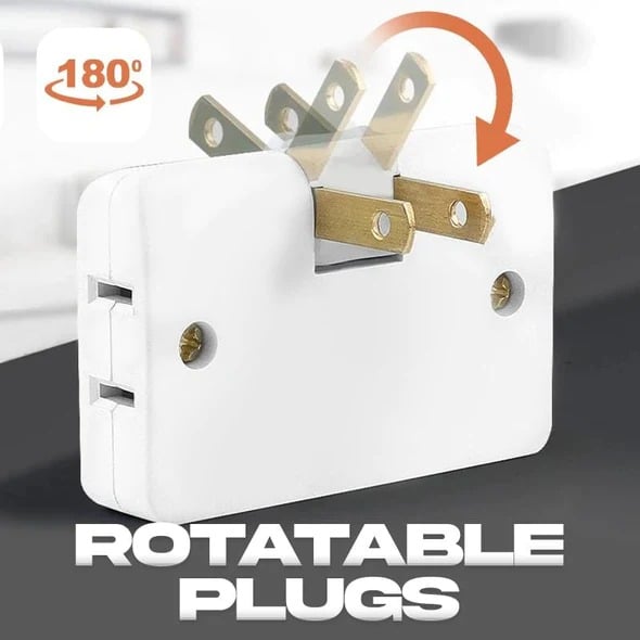 (🔥2025 Last Day Promotion  - 49% off)2024-180 Degrees Rotatable Socket Converter