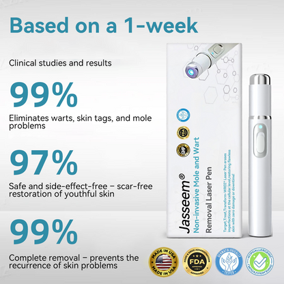 𝐉𝐚𝐬𝐬𝐞𝐞𝐦® Medical-Grade Laser Pen 💕 (Powered by advanced CO₂ laser technology – safely and effectively removes moles, warts, skin tags, pigmentation marks, and other common skin concerns)