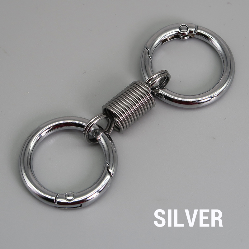 (🔥2025 Last Day Promotion  - 49% off)Nordic Retro Spring Double Ring Keychain