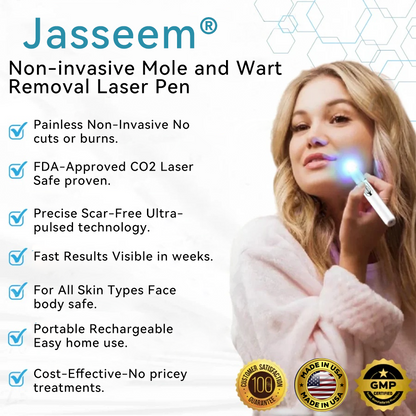 𝐉𝐚𝐬𝐬𝐞𝐞𝐦® Medical-Grade Laser Pen 💕 (Powered by advanced CO₂ laser technology – safely and effectively removes moles, warts, skin tags, pigmentation marks, and other common skin concerns)